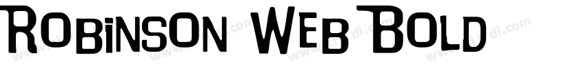 Robinson Web Bold字体转换